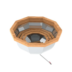 Банный чан 10 граней с обшивкой