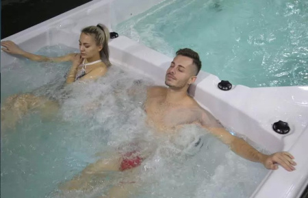 Плавательный СПА бассейн с противотоком Bigeer Гранде 690x240x158см